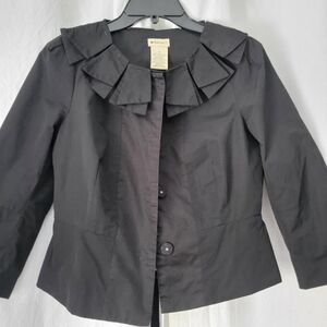 Elevenses Anthro Cropped Peplum Jacket 8